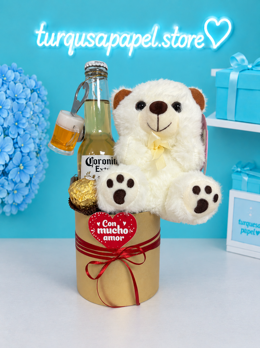 Ancheta cerveza y oso