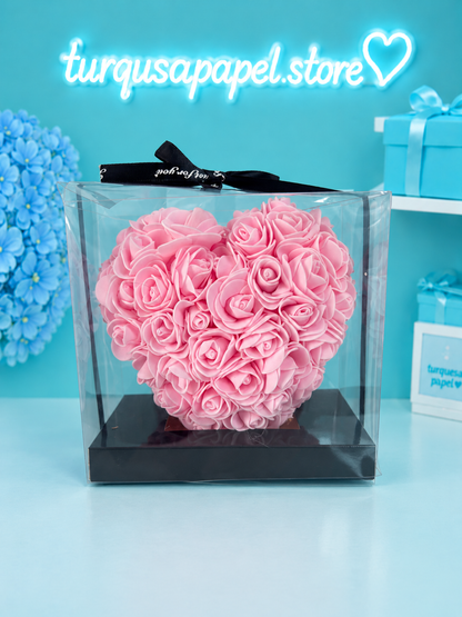 Corazón eterno rosado