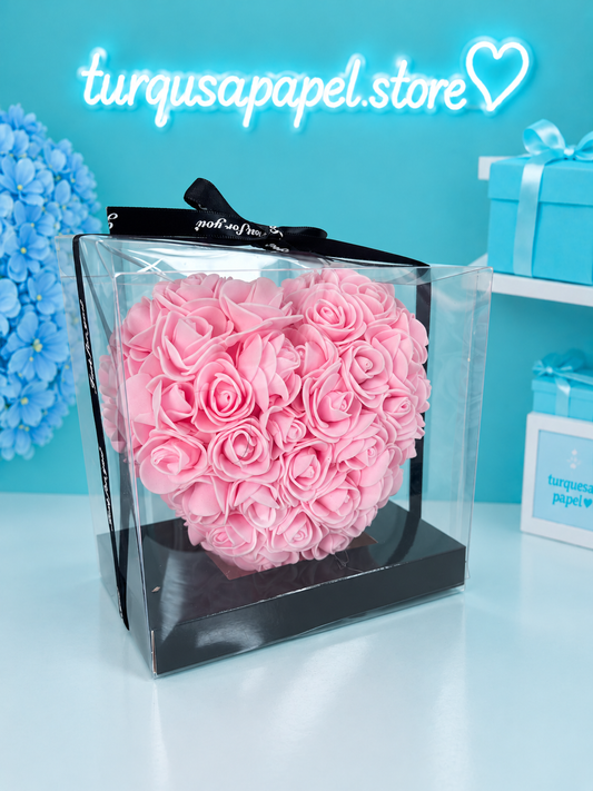Corazón eterno rosado